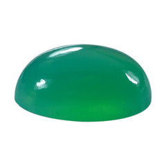 DYED CHRYSOPRASE CHALCEDONY OVAL CAB 10X8MM 2.69 Cts.