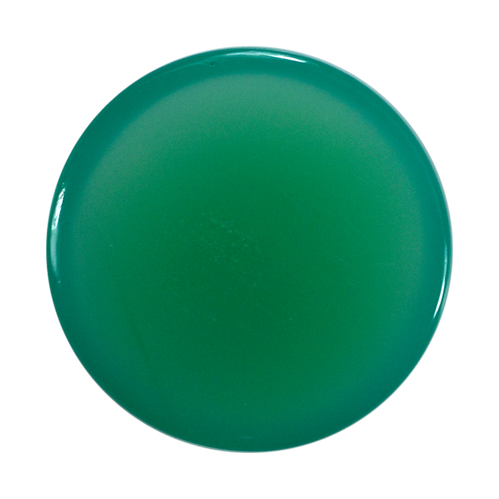 DYED CHRYSOPRASE CHALCEDONY ROUND CAB 13MM 4.50 Cts.