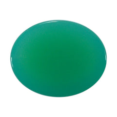 DYED CHRYSOPRASE CHALCEDONY OVAL CAB 10X8MM 2.75 Cts.