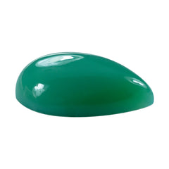 DYED CHRYSOPRASE CHALCEDONY PEAR CAB 14X10MM 4.56 Cts.