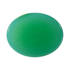 DYED CHRYSOPRASE CHALCEDONY HIGH DOME OVAL CAB 9X7MM 2.90 Cts.