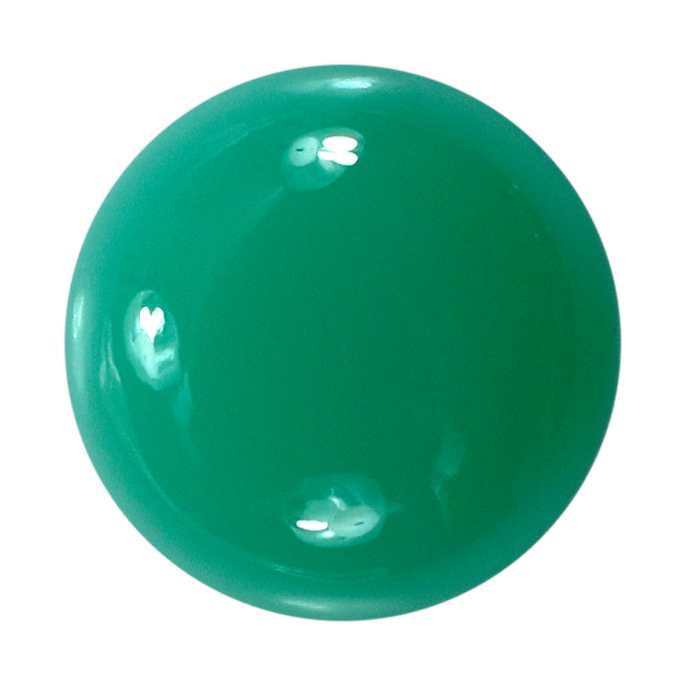 DYED CHRYSOPRASE CHALCEDONY ROUND CAB 12MM 4.25 Cts.