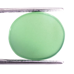 DYED CHRYSOPRASE CHALCEDONY PLAIN IRREGULAR OVAL PLATES 18.50X16MM 9.95 Cts.