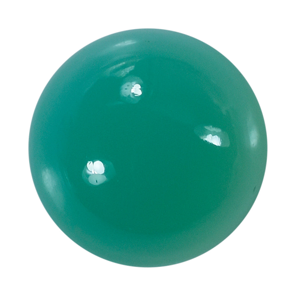 DYED CHRYSOPRASE CHALCEDONY ROUND CAB 13MM 9.50 Cts.