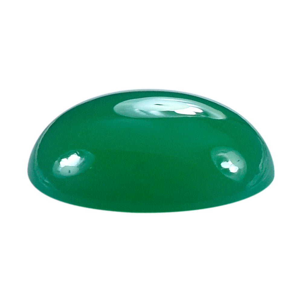 DYED CHRYSOPRASE CHALCEDONY ROUND CAB 15.50MM 9.00 Cts.