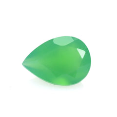 DYED CHRYSOPRASE CHALCEDONY CUT PEAR 7X5MM 0.65 Cts.