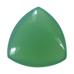 DYED CHRYSOPRASE CHALCEDONY LENTIL TRILLION 13MM 5.06 Cts.