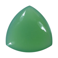 DYED CHRYSOPRASE CHALCEDONY LENTIL TRILLION 13MM 5.06 Cts.