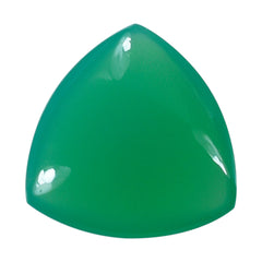 DYED CHRYSOPRASE CHALCEDONY LENTIL TRILLION 13MM 5.06 Cts.