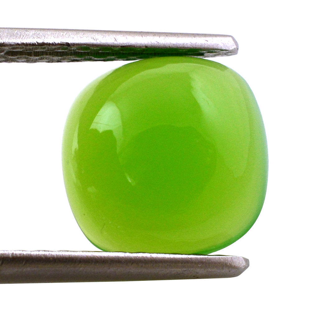 DYED CHRYSOPRASE CHALCEDONY CUSHION CAB 10MM 3.53 Cts.
