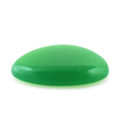 DYED CHRYSOPRASE CHALCEDONY IRREGULAR PEAR CAB 14.50X12.50MM 4.13 Cts.