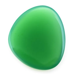 DYED CHRYSOPRASE CHALCEDONY IRREGULAR PEAR CAB 14.50X12.50MM 4.13 Cts.