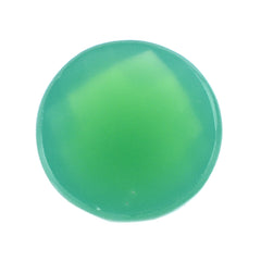 DYED CHRYSOPRASE CHALCEDONY CHECKER ROUND CAB 8MM 1.78 Cts.