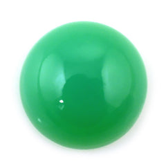 DYED CHRYSOPRASE CHALCEDONY ROUND CAB 10MM 4.15 Cts.