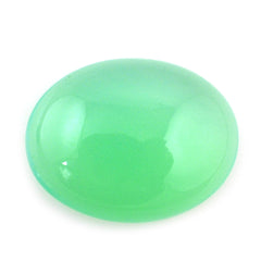 DYED CHRYSOPRASE CHALCEDONY OVAL CAB 13X10MM 3.60 Cts.