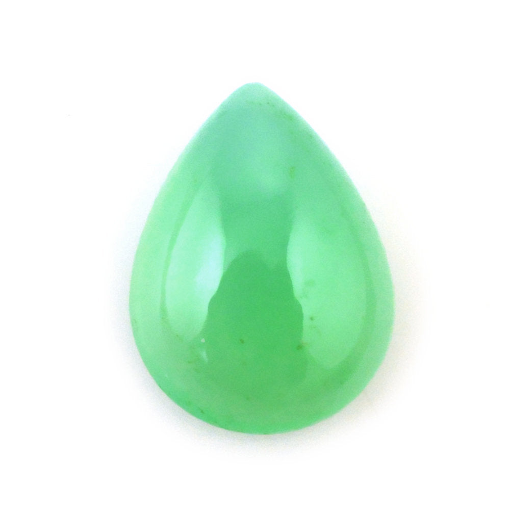 DYED CHRYSOPRASE CHALCEDONY PEAR CAB 8X6MM 1.00 Cts.