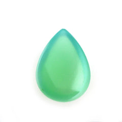 DYED CHRYSOPRASE CHALCEDONY PEAR CAB 8X6MM 1.00 Cts.