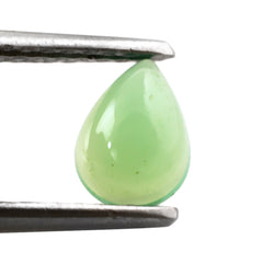 DYED CHRYSOPRASE CHALCEDONY PEAR CAB 8X6MM 1.00 Cts.