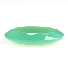 DYED CHRYSOPRASE CHALCEDONY BOTH SIDE TABLE CUT OVAL 20X15MM 9.35 Cts.