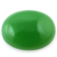 DYED CHRYSOPRASE CHALCEDONY OVAL CAB 16X12MM 7.70 Cts.
