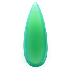 DYED CHRYSOPRASE CHALCEDONY PEAR CAB 20X7MM 4.04 Cts.