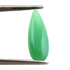 DYED CHRYSOPRASE CHALCEDONY PEAR CAB 20X7MM 4.04 Cts.