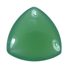 DYED CHRYSOPRASE CHALCEDONY LENTIL TRILLION 13MM 5.14 Cts.