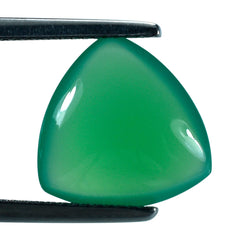 DYED CHRYSOPRASE CHALCEDONY LENTIL TRILLION 13MM 5.14 Cts.