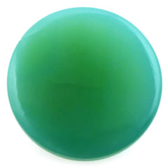 DYED CHRYSOPRASE CHALCEDONY ROUND CAB 18MM 22.70 Cts.
