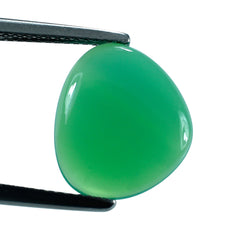 DYED CHRYSOPRASE CHALCEDONY IRREGULAR PEAR CAB 14.50X12.50MM 4.08 Cts.