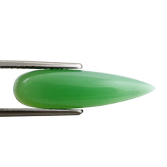 DYED CHRYSOPRASE CHALCEDONY PEAR CAB 25X7MM 4.95 Cts.