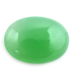 DYED CHRYSOPRASE CHALCEDONY OVAL CAB 18X13MM 8.85 Cts.