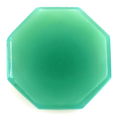CHRYSOPRASE CHALCEDONY CHECKER OCTAGON CAB 15MM 5.68 Cts.