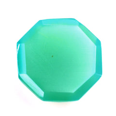 CHRYSOPRASE CHALCEDONY CHECKER OCTAGON CAB 10MM 2.61 Cts.