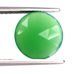 CHRYSOPRASE CHALCEDONY ROSE CUT BRIOLETTE ROUND 12MM 3.66 Cts.