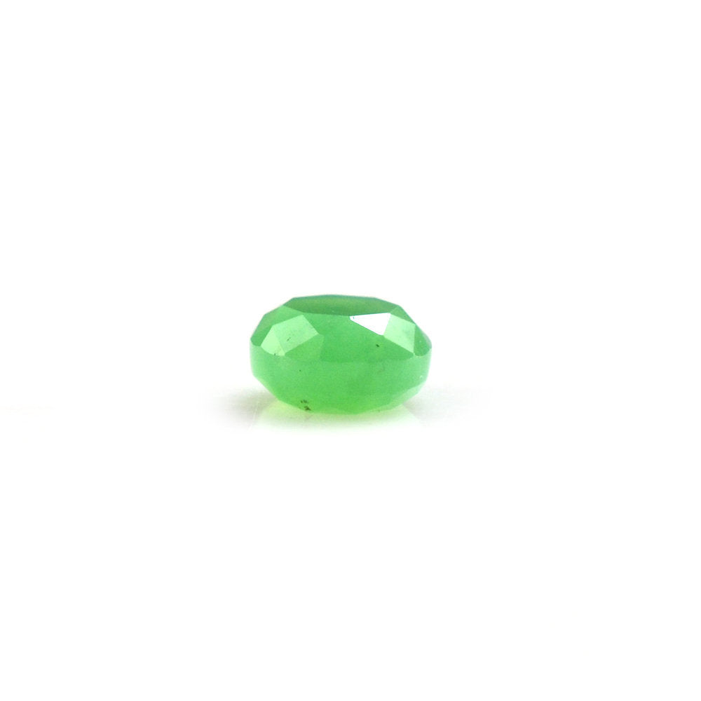 CHRYSOPRASE CHALCEDONY BOTH SIDE TABLE CUT ROUND 4MM 0.28 Cts.