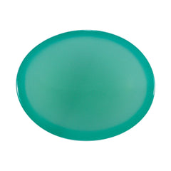 DYED CHRYSOPRASE CHALCEDONY OVAL CAB 16X13MM 5.82 Cts.