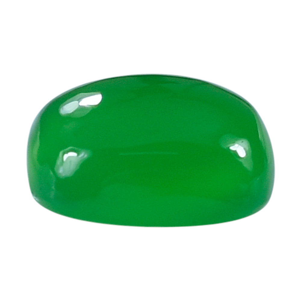 DYED CHRYSOPRASE CHALCEDONY CUSHION CAB 10MM 3.65 Cts.