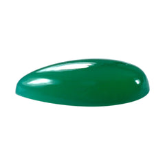 DYED CHRYSOPRASE CHALCEDONY PEAR CAB 15X10MM 4.12 Cts.