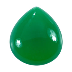 DYED CHRYSOPRASE CHALCEDONY PEAR CAB 18X16MM 12.69 Cts.