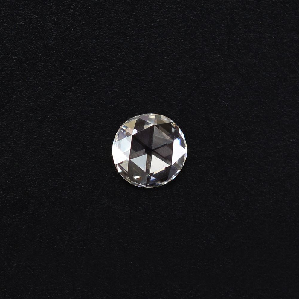 WHITE DIAMOND ROSE CUT ROUND CAB 3.20MM 0.08 Cts.