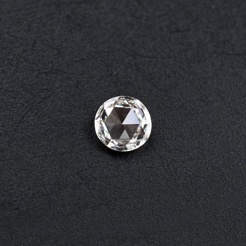 WHITE DIAMOND ROSE CUT ROUND CAB 3.20MM 0.08 Cts.