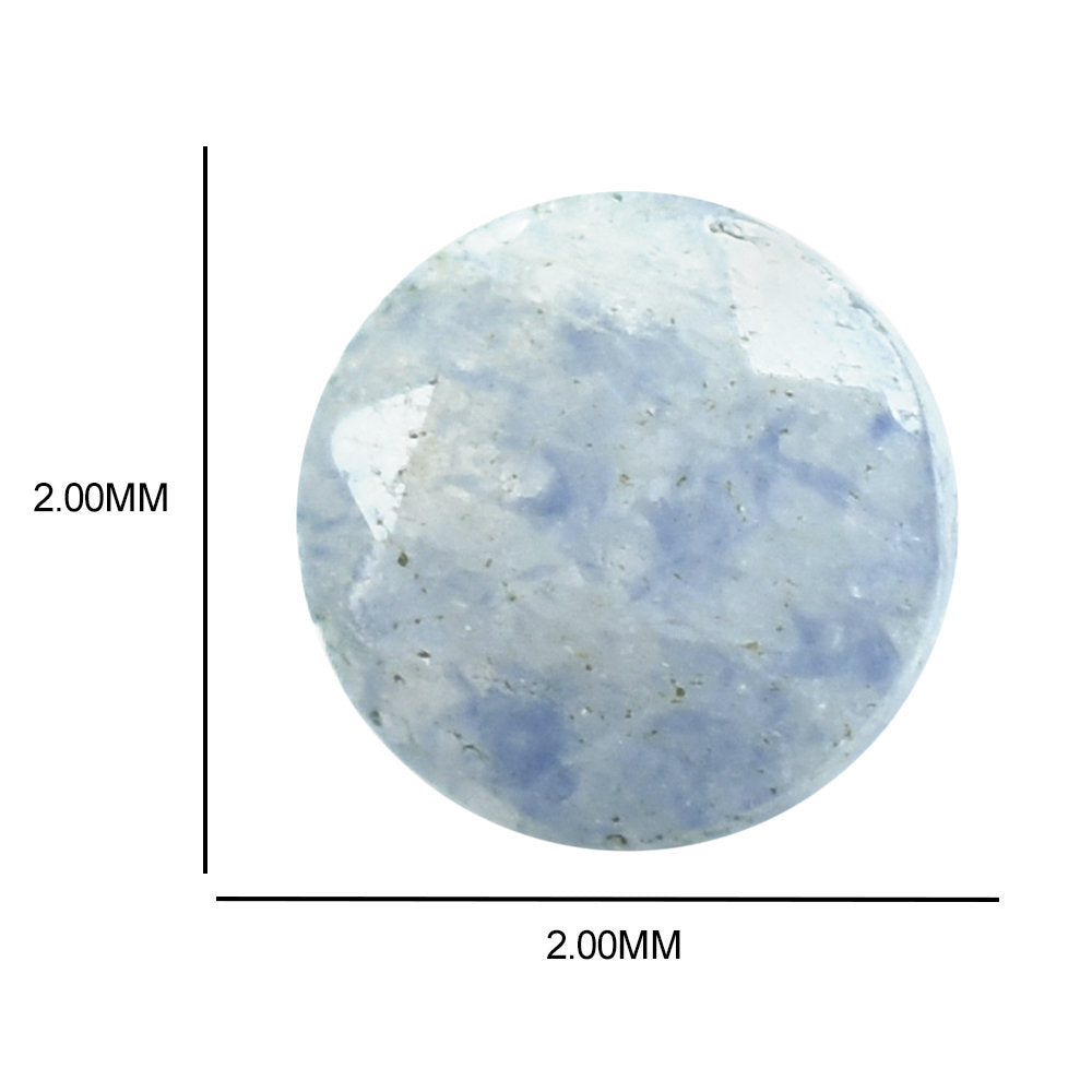 DUMORTIERITE CUT ROUND 2MM 0.03 Cts.