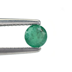 EMERALD STEP CUT (MEDIUM/WITH SOME BLACK SPOTS) ROUND 5.00X5.00 MM 0.43 Cts.