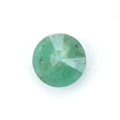 EMERALD STEP CUT ROUND (MEDIUM/WITH SOME BLACK SPOTS) 6.00X6.00 MM 0.72 Cts.