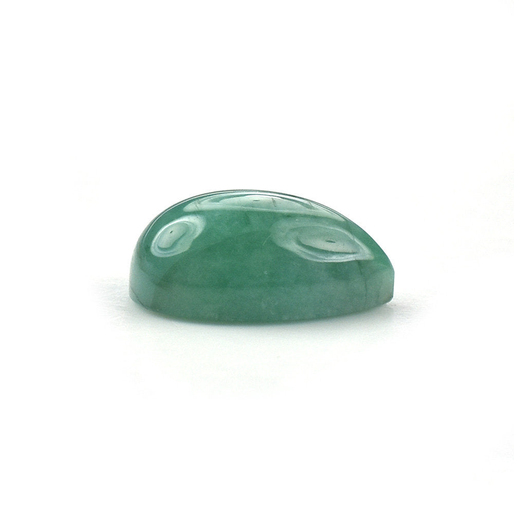 EMERALD PLAIN CAB PEAR (MEDIUM/WITH SOME BLACK SPOTS) 9.50X6.50 MM 1.65 Cts.