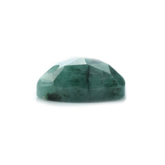 EMERALD ROSE CUT PEARISH CAB (DARK/OPAQUE WITH SOME BLACK SPOTS) 12.00X8.50 MM 3.81 Cts.