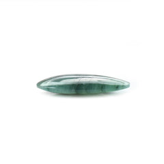 EMERALD PLAIN LENTIL PEARISH (DARK/MANY BLACK SPOTS) 22.00X11.00 MM 6.90 Cts.