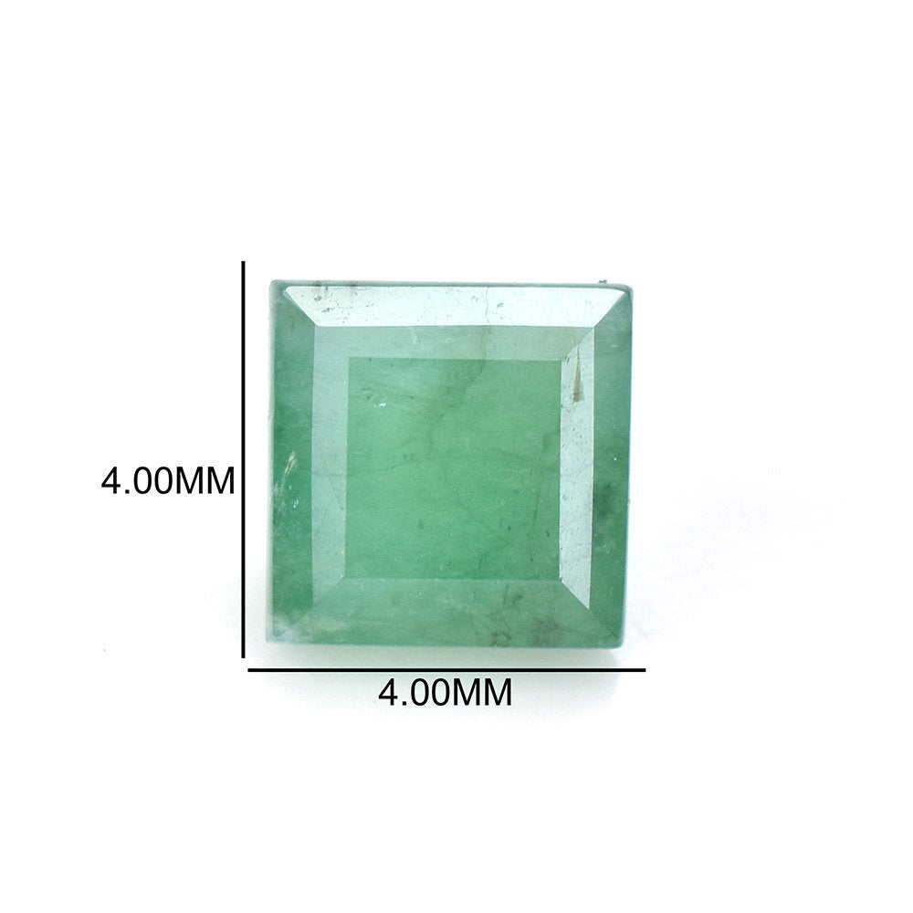 EMERALD STEP CUT SQUARE (MEDIUM/SI) 4.00X4.00 MM 0.34 Cts.