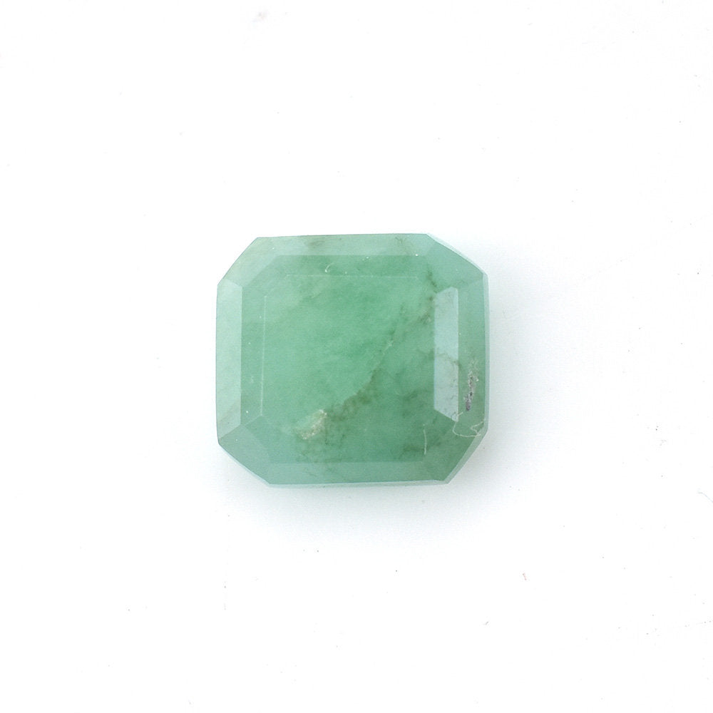 EMERALD BOTH SIDE TABLE CUT OCTAGON (MEDIUM/SOME BLACK SPOT WHITE PACTH) 5.00X5.00 MM 0.44 Cts.